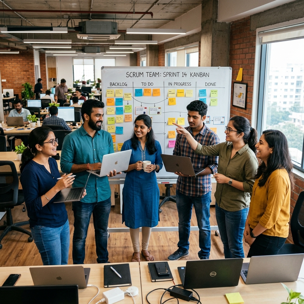 Professional company environment